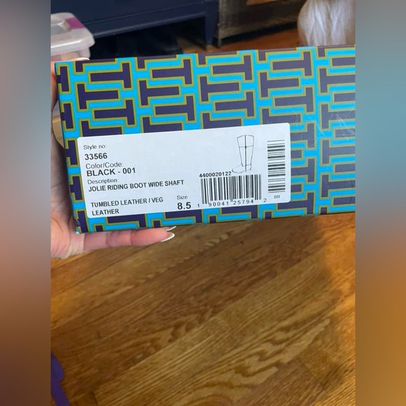 NIB - Tory Burch Leather “Jolie” Riding Boots (WIDE CALF) - Picture 6 of 6